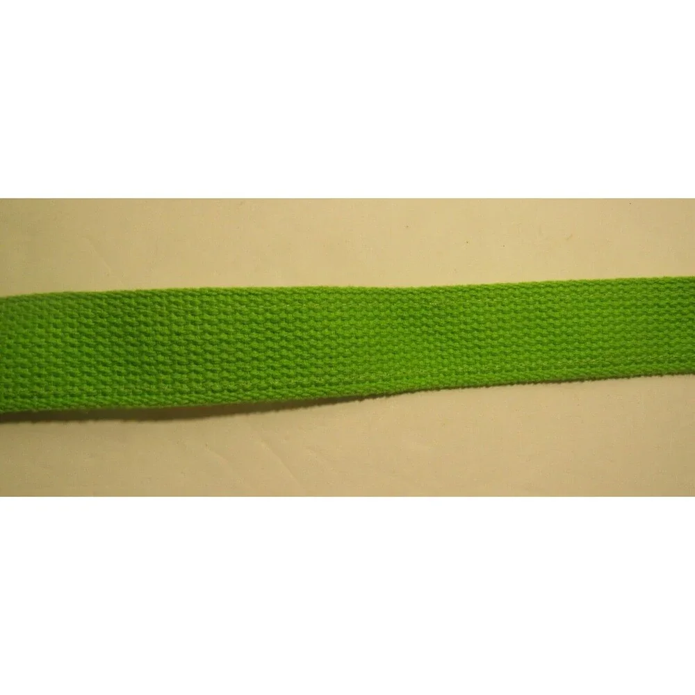 Ribbon Belt Vintage 80s Preppy Pink Green Hats Fabric Canvas D Ring Womens